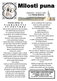 Župni listić 3 - 2014